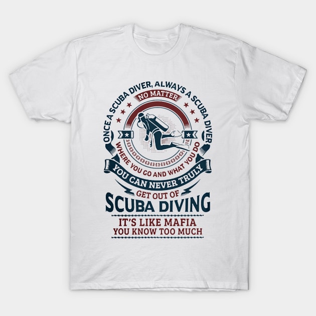 Scuba Diving T-Shirt by methetca